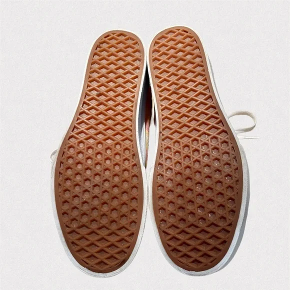 Vans Old Skool Stackform Pastel Picnic Platform Sneakers NIB Size 8.5 Pink Plaid - Picture 7 of 10